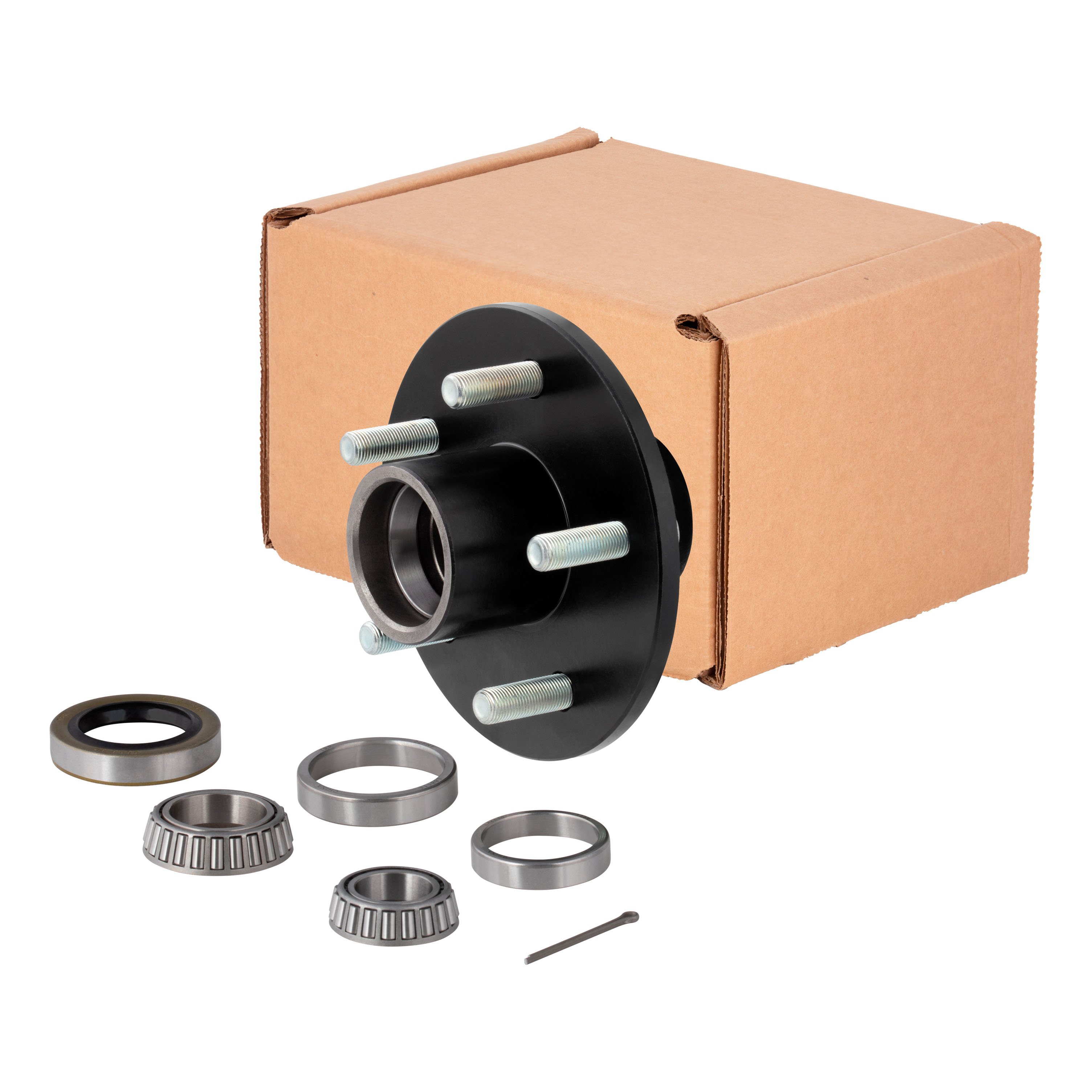 Lippert Idler Hub, 5 on 4.5";  6.5" Hub Flange - 2,200 lbs. (with Bearing Cone Kit) 814205 thumbnail 0