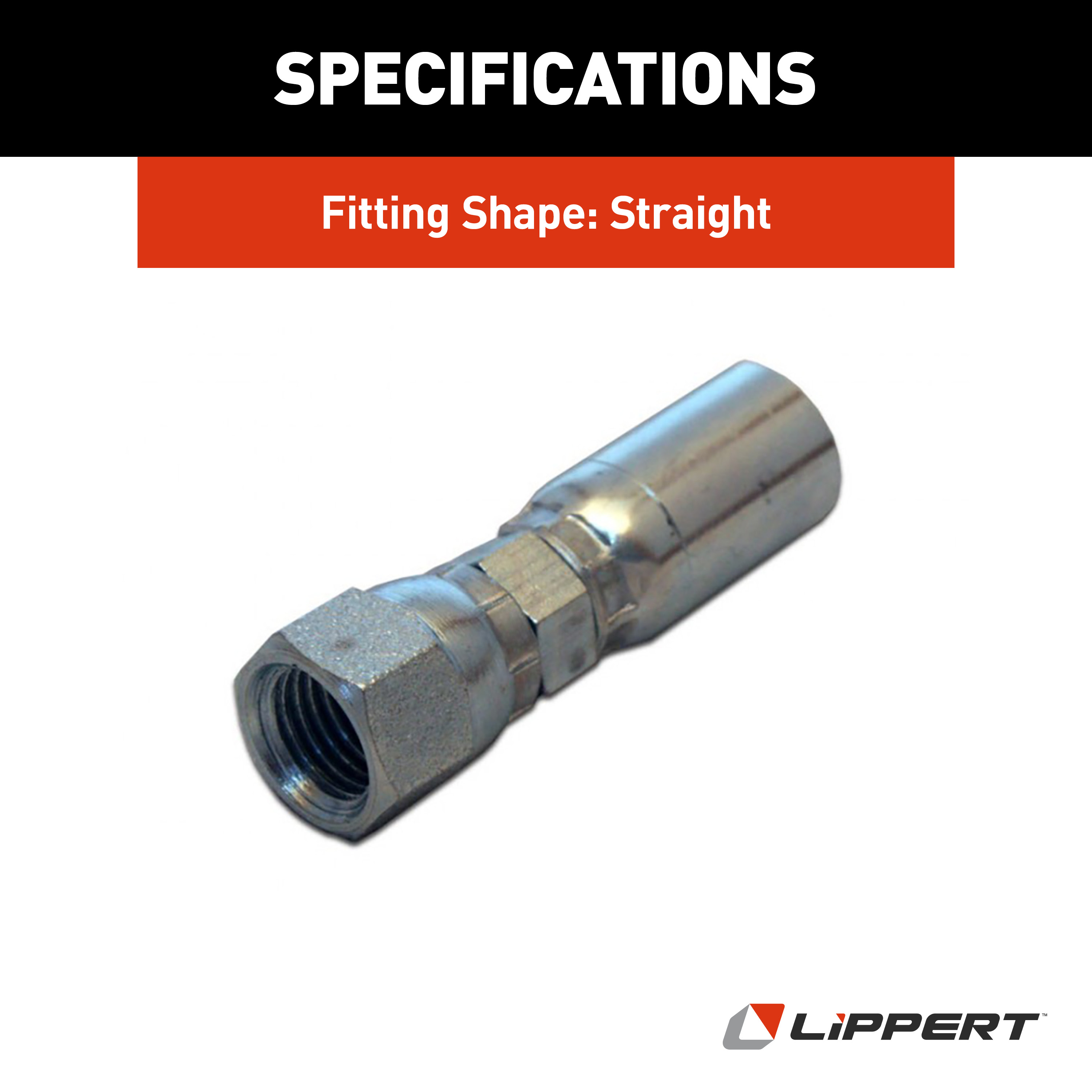 Lippert Level Up Hydraulic Hose End Fitting (JIC) - Crimp-on Coupling #138416 thumbnail 5