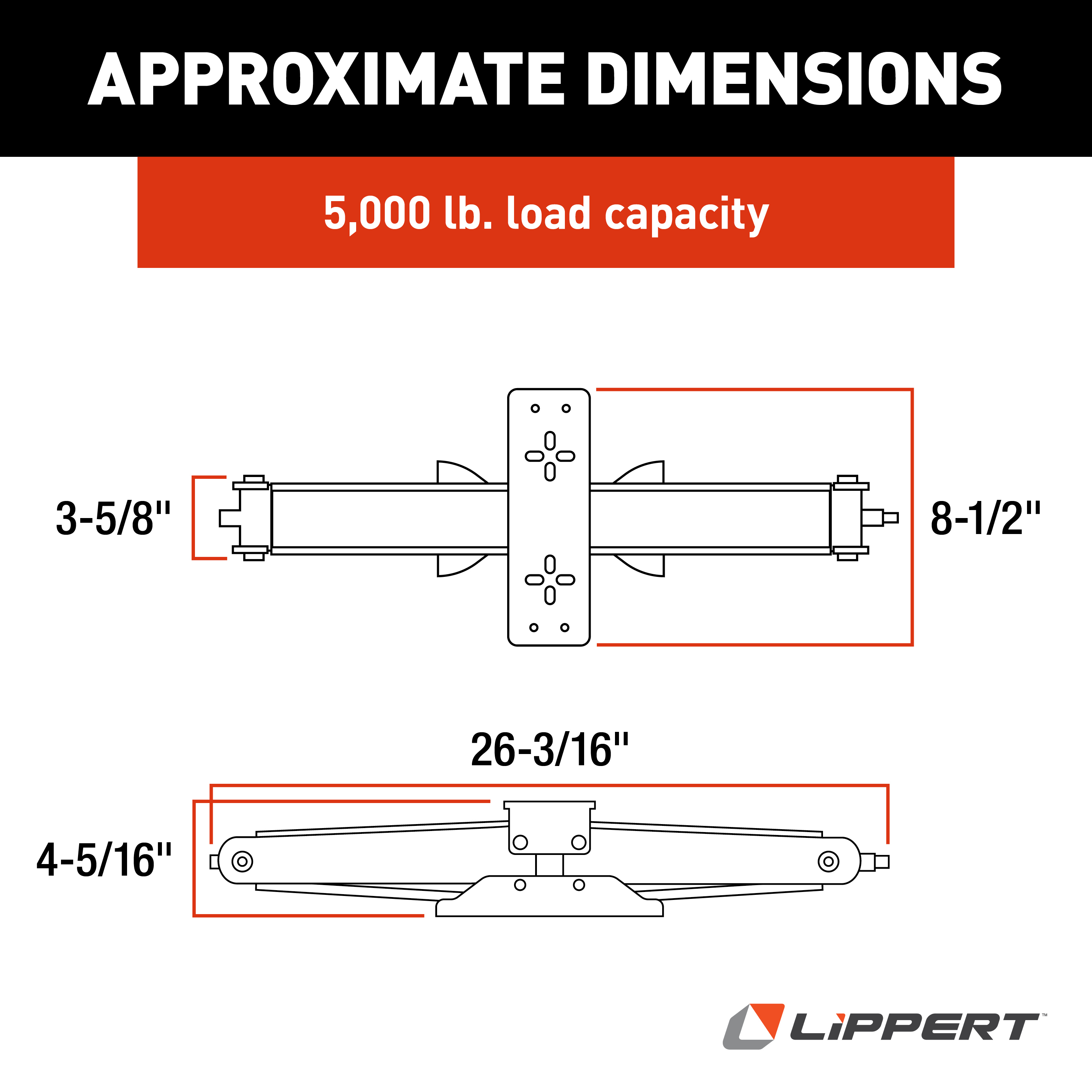 Lippert Manual RV Scissor Jack Kit - 24" 5,000 lbs. 2-Pack #285326 thumbnail 2