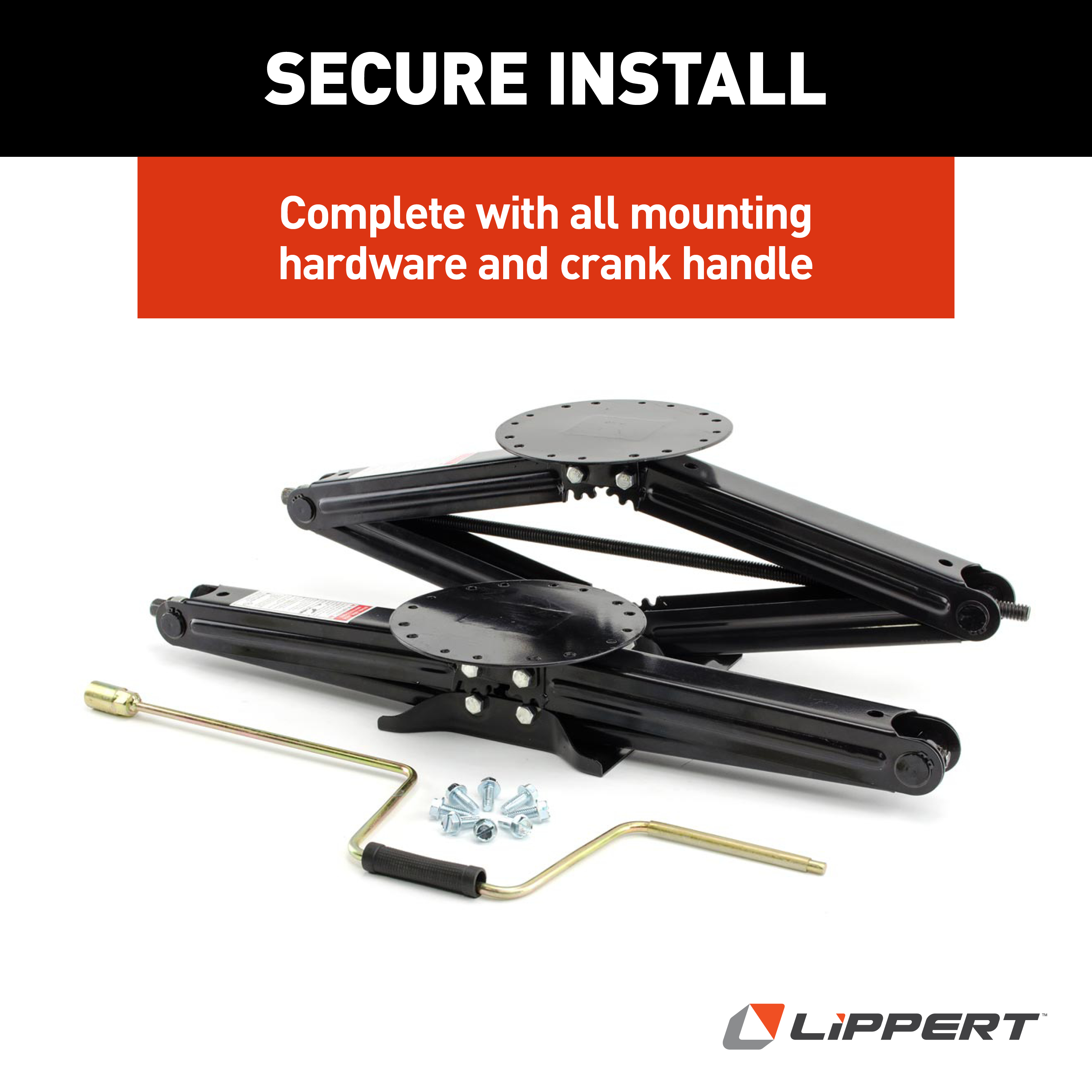 Lippert Manual RV Scissor Jack Kit - 30" (2-Pack) #285344 thumbnail 4