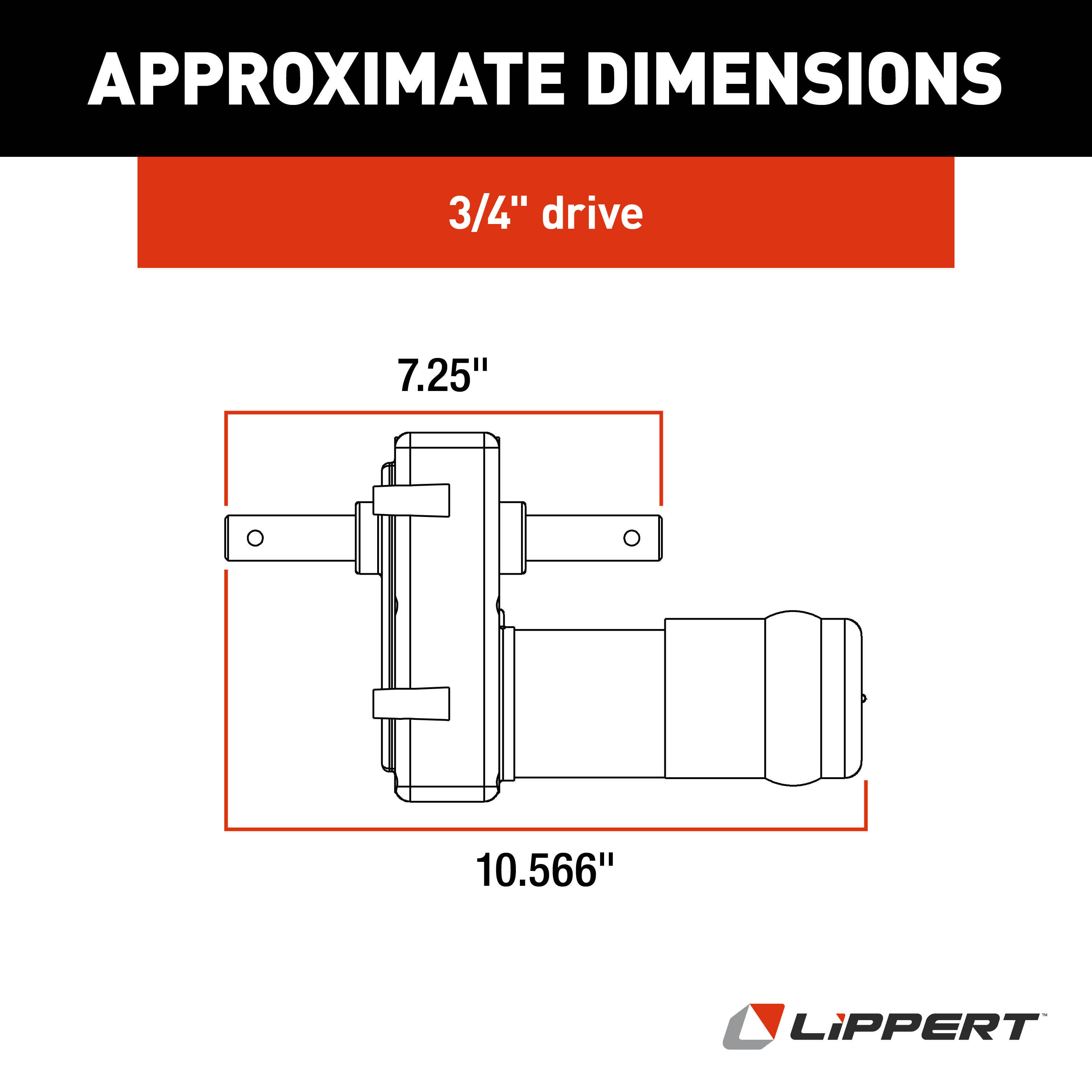 Lippert Replacement Klauber Through-Frame RV Slide-Out D-300 Motor #K01285D300 thumbnail 2