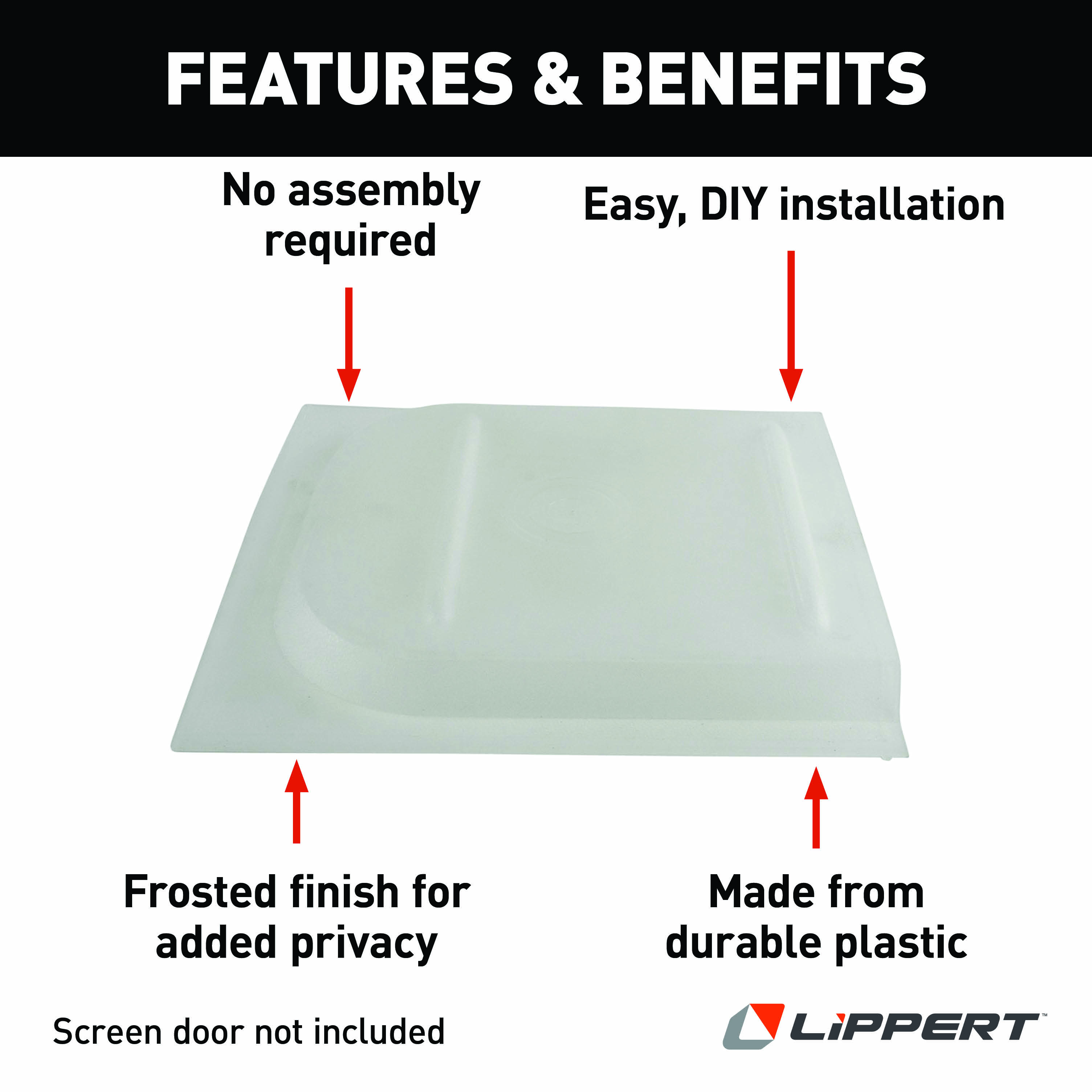 Lippert Motorhome Entry Screen Door Bubble Slider Panel #234101 thumbnail 2