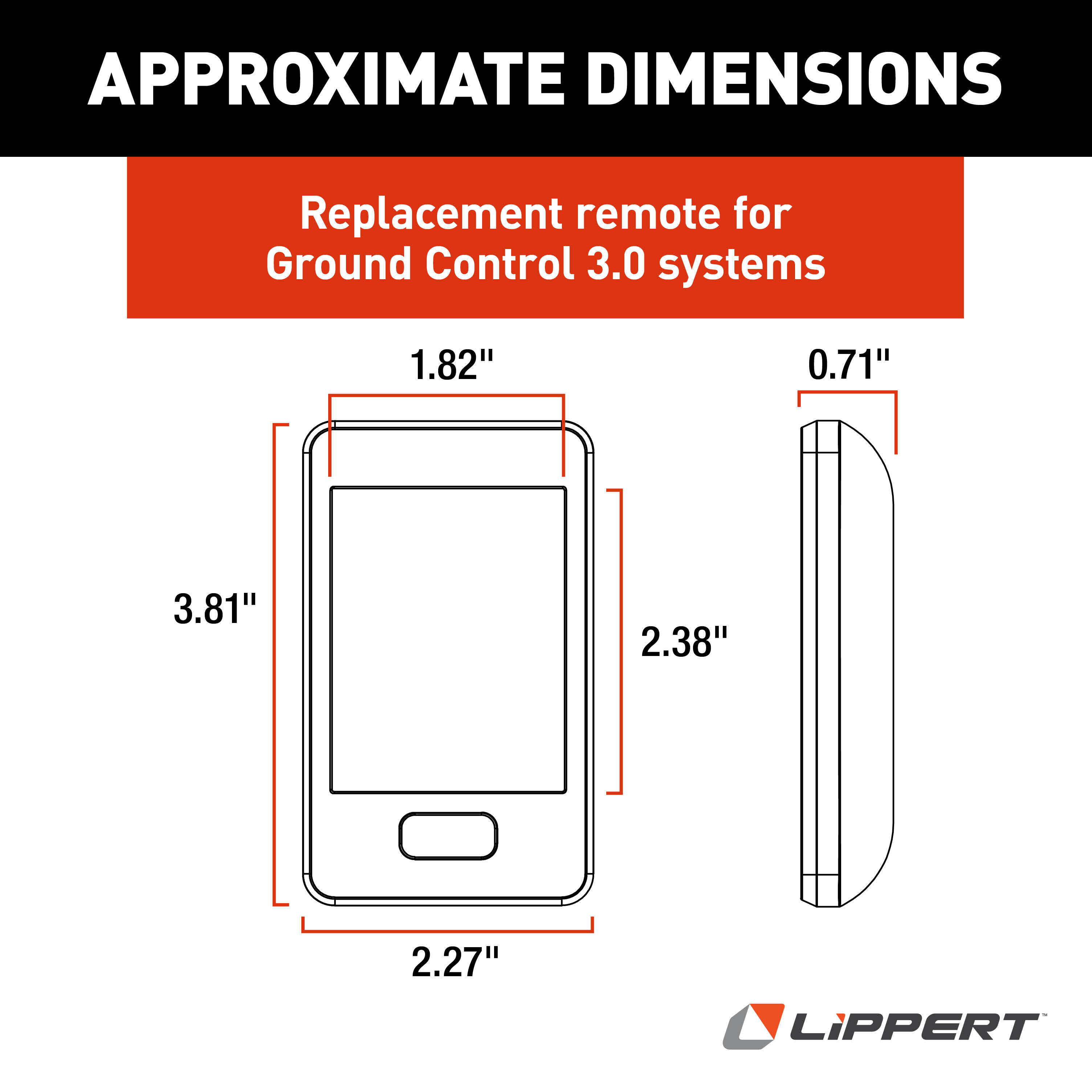 Lippert Replacement Remote & Charger #358601 thumbnail 1