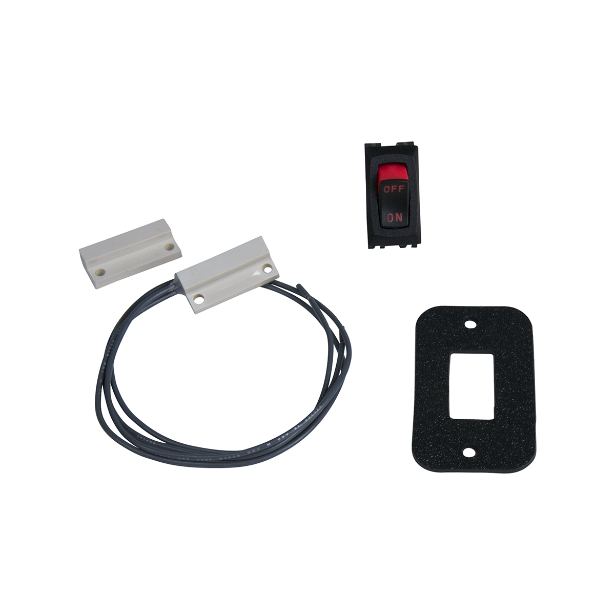 LIPPERT Kwikee Rectangular Magnetic Switch and Power Switch Kit - White thumbnail 0