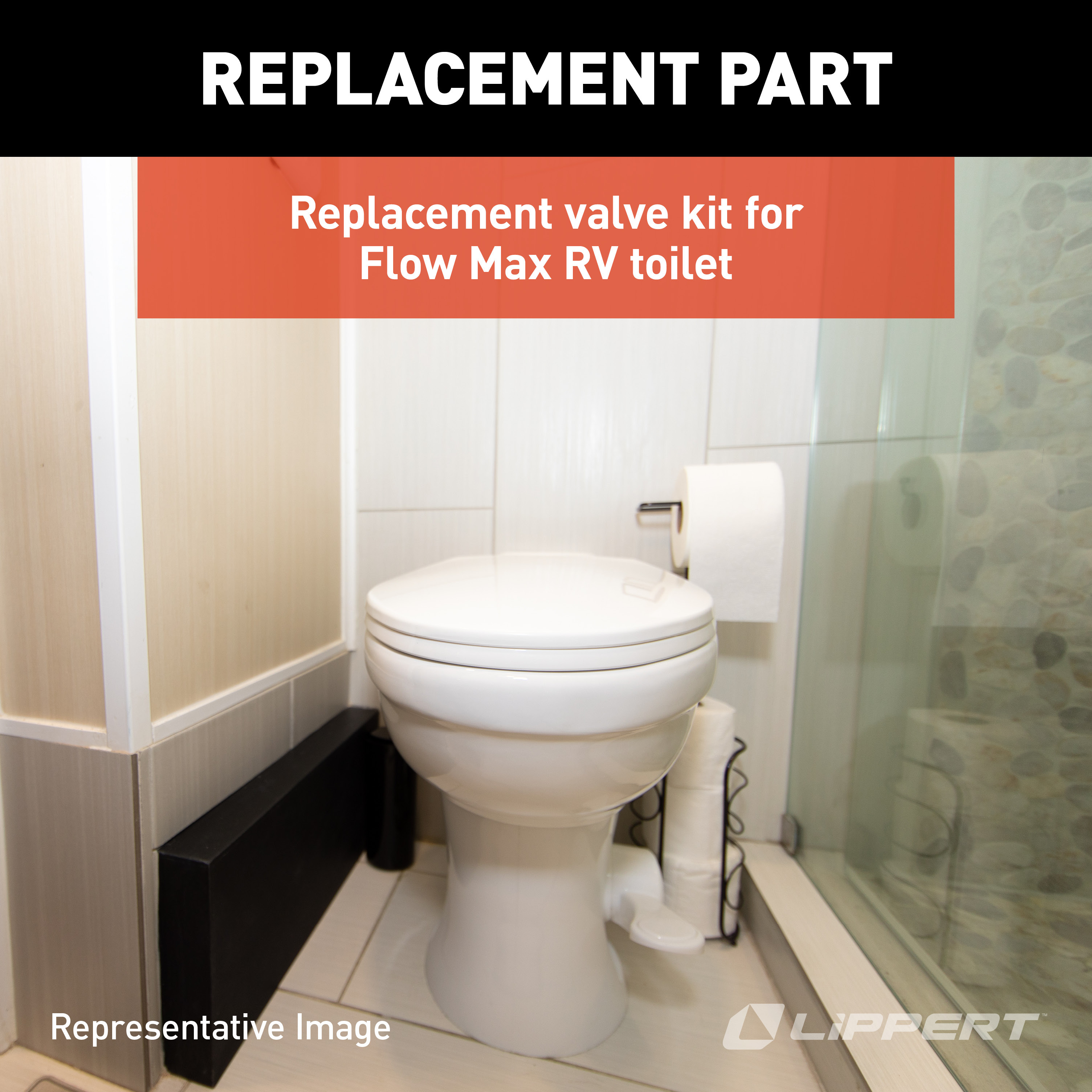 LIPPERT Flow Max Replacement RV Toilet Valve Kit thumbnail 2