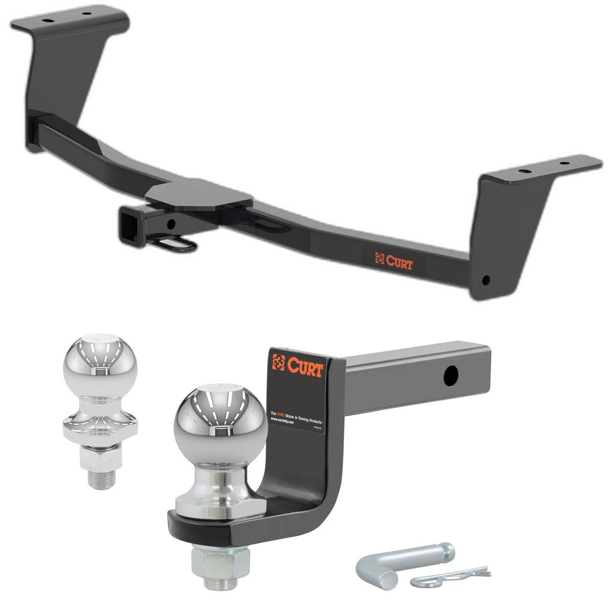 2021-2025 Acura TLX All Class 1 Trailer Hitch, 1-1/4" Receiver + 2" Ball + 1-7/8" Ball Kit thumbnail 0