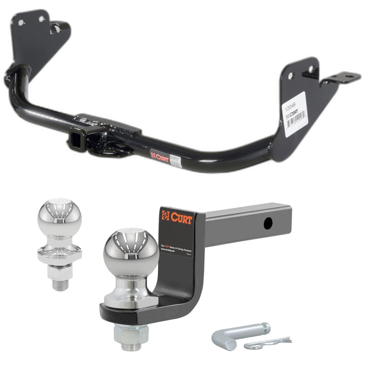 2011-2025 Mitsubishi RVR All Class 2 Trailer Hitch, 1-1/4" Receiver + 2" Ball + 1-7/8" Ball Kit thumbnail 0