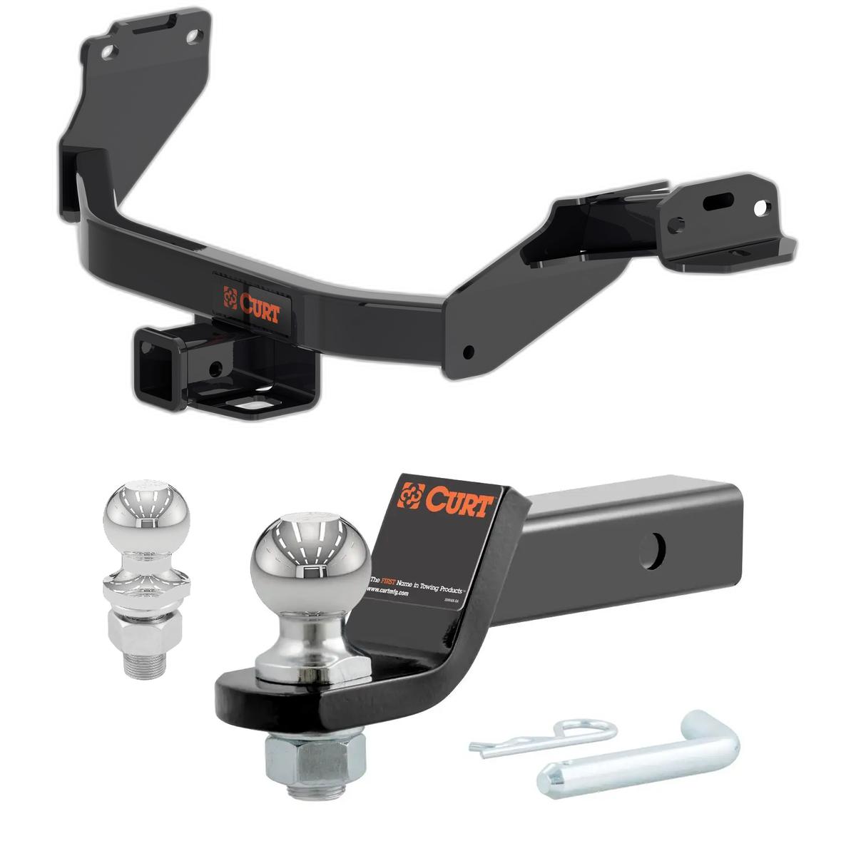 2021-2025 Kia Sorento All CURT Class 3 Trailer Hitch, 2" Receiver + 2" Ball + 1-7/8" Ball Kit thumbnail 0