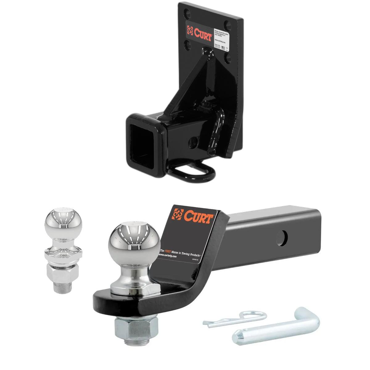 1992-2000 Mitsubishi Montero 2 or 4-Door, Except Sport CURT Class 3 Trailer Hitch, 2" Receiver + 2" Ball + 1-7/8" Ball Kit thumbnail 0