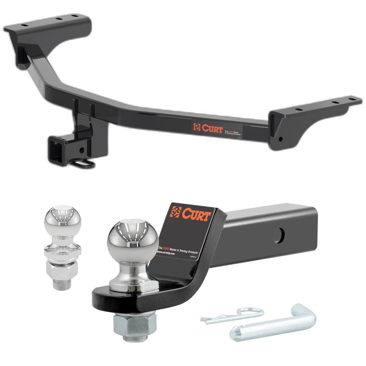 2022-2025 Nissan Pathfinder All CURT Class 3 Trailer Hitch, 2" Receiver + 2" Ball + 1-7/8" Ball Kit thumbnail 0