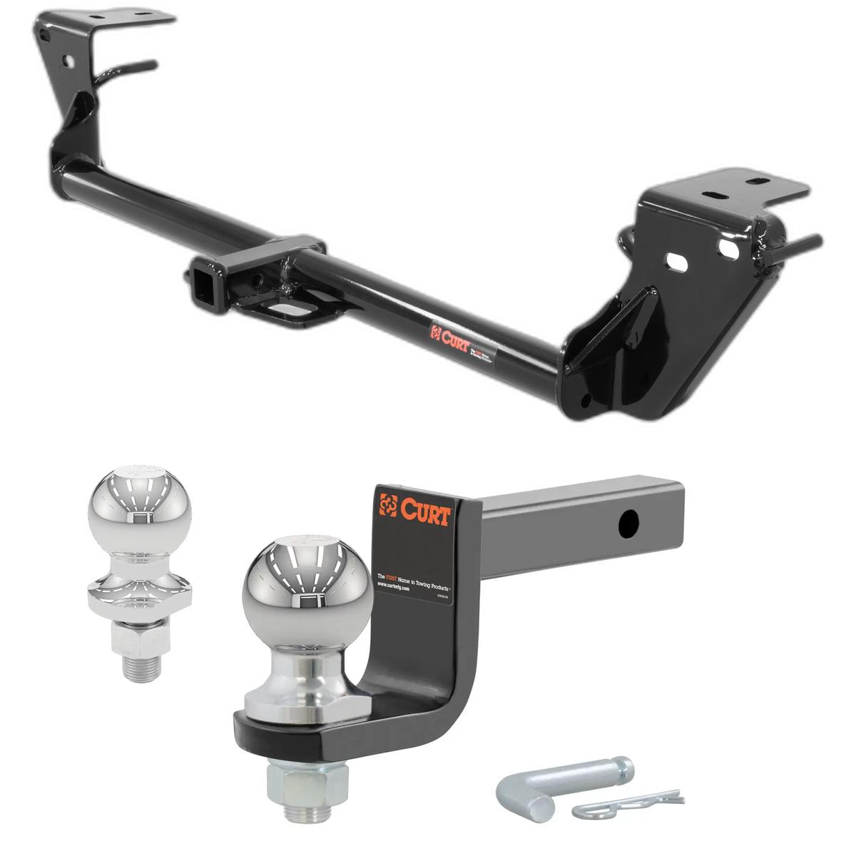 2013-2018 Lexus ES300h All Class 1 Trailer Hitch, 1-1/4" Receiver + 2" Ball + 1-7/8" Ball Kit thumbnail 0