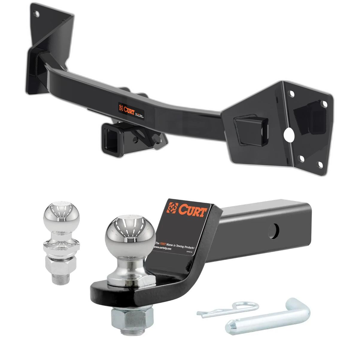 2020-2025 Cadillac XT6 All CURT Class 3 Trailer Hitch, 2" Receiver + 2" Ball + 1-7/8" Ball Kit thumbnail 0