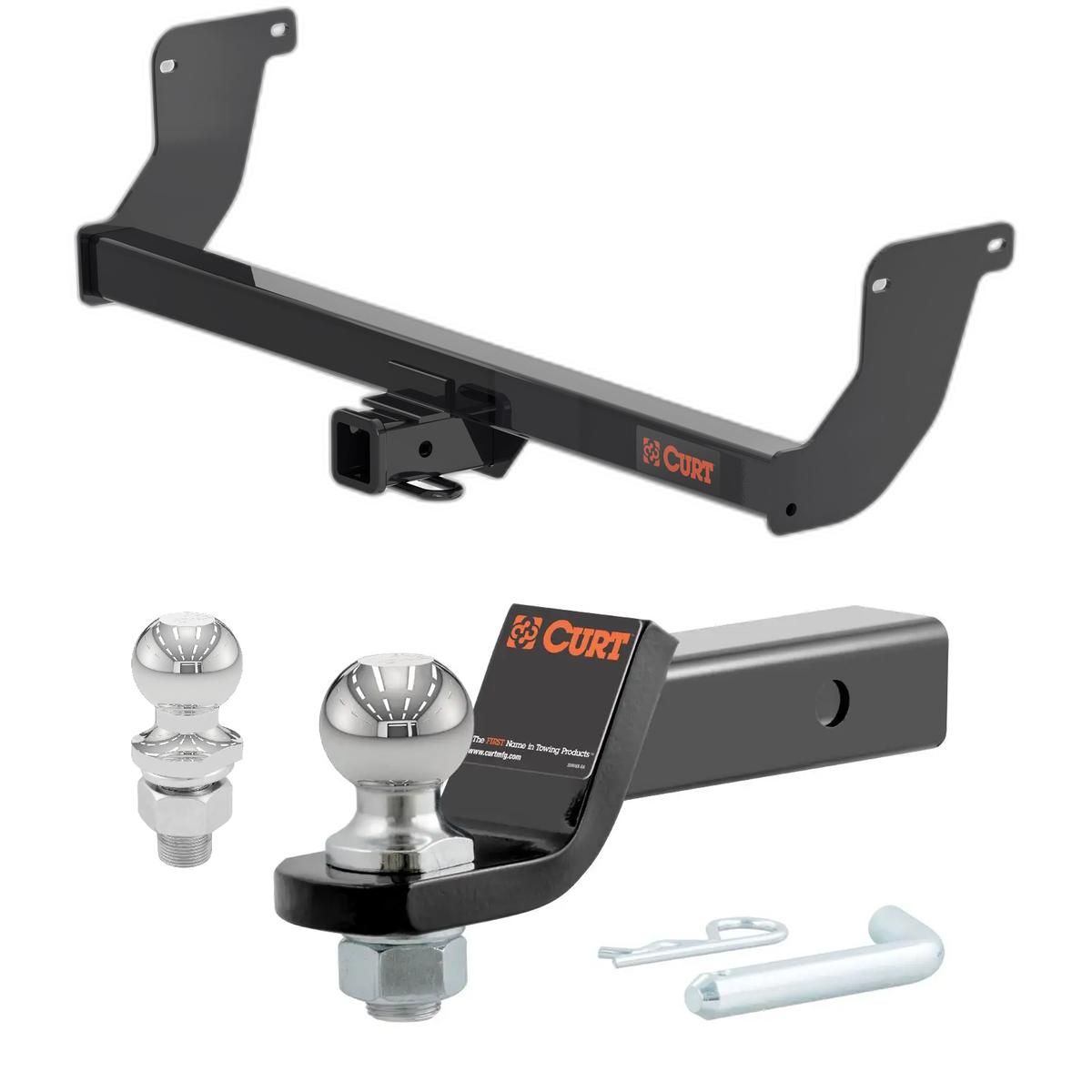 2023-2025 Lexus RX350h All CURT Class 3 Trailer Hitch, 2" Receiver + 2" Ball + 1-7/8" Ball Kit thumbnail 0