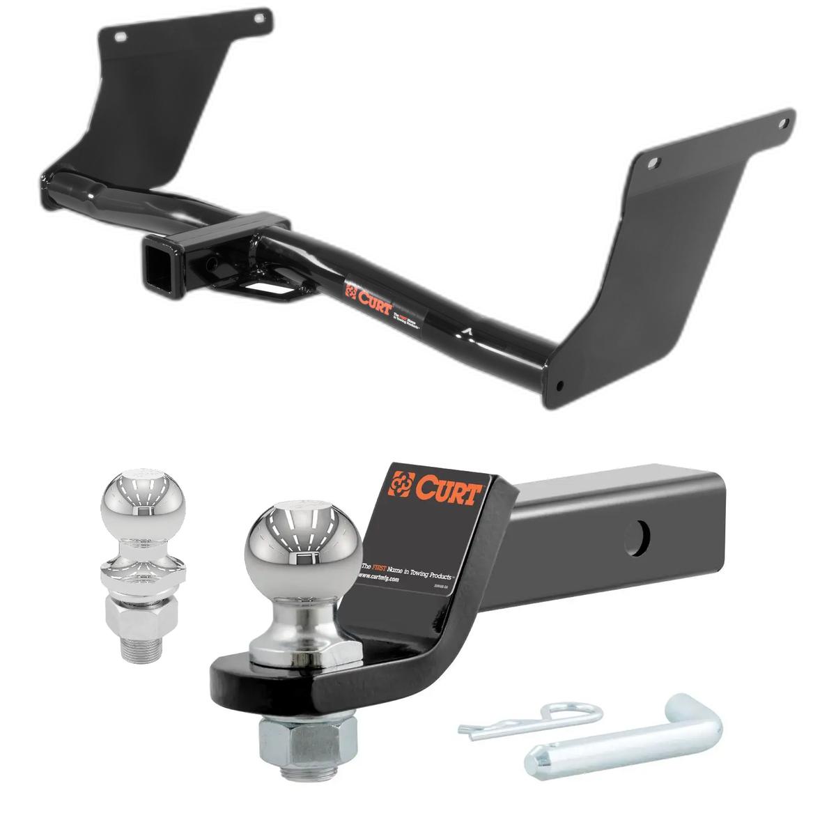 2013-2019 Ford Escape Excluding S Models CURT Class 3 Trailer Hitch, 2" Receiver + 2" Ball + 1-7/8" Ball Kit thumbnail 0