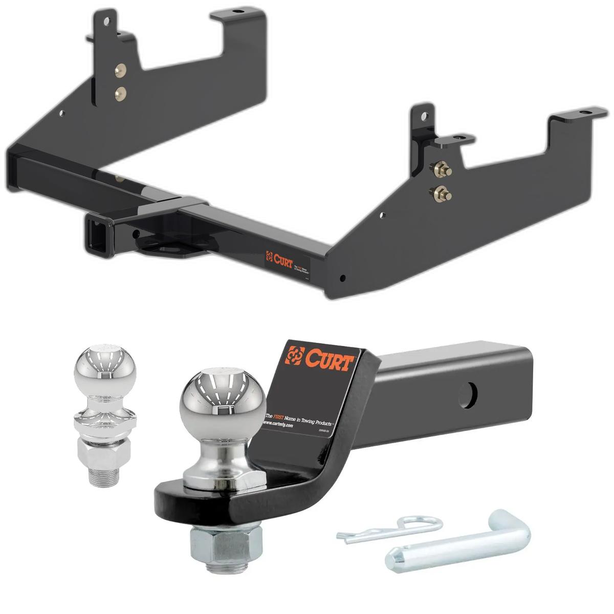 2020-2025 GMC Sierra 3500 HD Excluding factory receiver or cab & chassis CURT Class 3 Trailer Hitch, 2" Receiver + 2" Ball + 1-7/8" Ball Kit thumbnail 0
