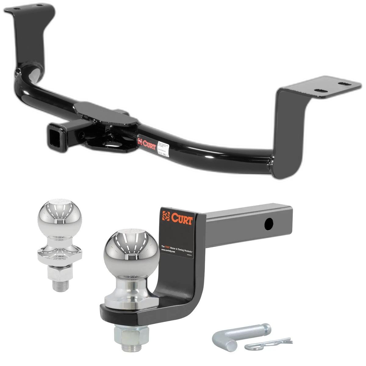 2012-2015 Toyota Prius Plug-In All Class 1 Trailer Hitch, 1-1/4" Receiver + 2" Ball + 1-7/8" Ball Kit thumbnail 0