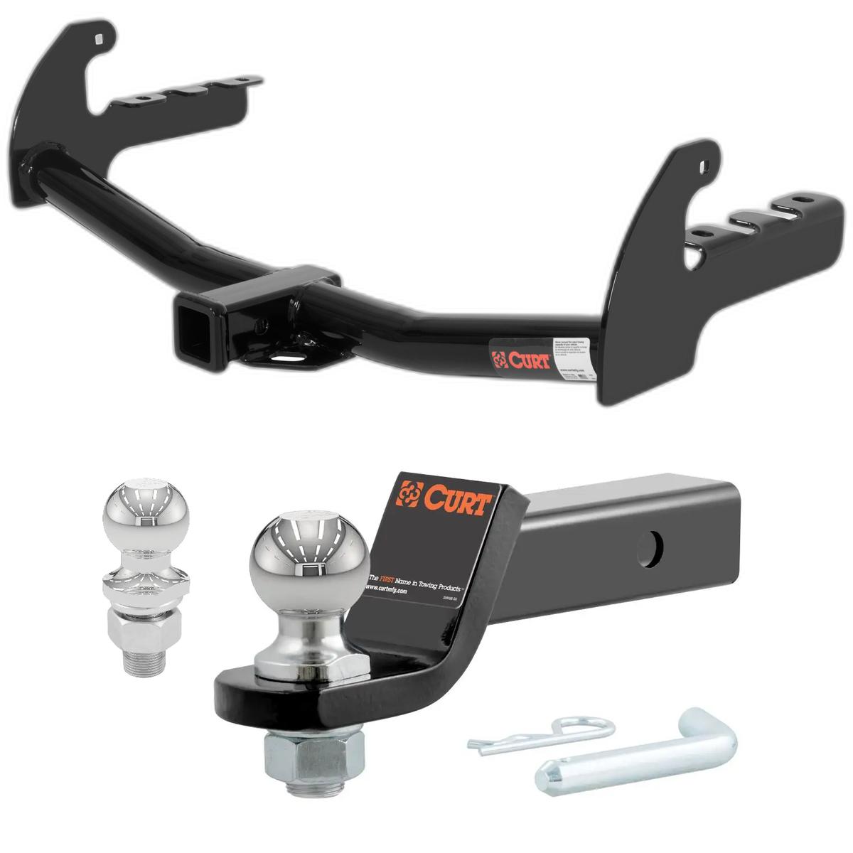 1987-2004 Dodge Dakota Pickup, All CURT Class 3 Trailer Hitch, 2" Receiver + 2" Ball + 1-7/8" Ball Kit thumbnail 0