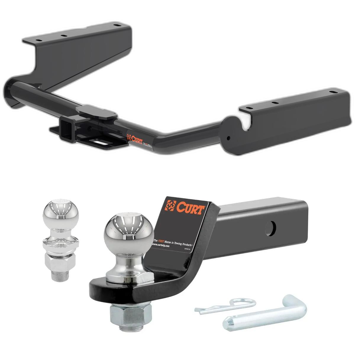 2020-2025 Toyota Highlander Excluding XSE CURT Class 3 Trailer Hitch, 2" Receiver + 2" Ball + 1-7/8" Ball Kit thumbnail 0