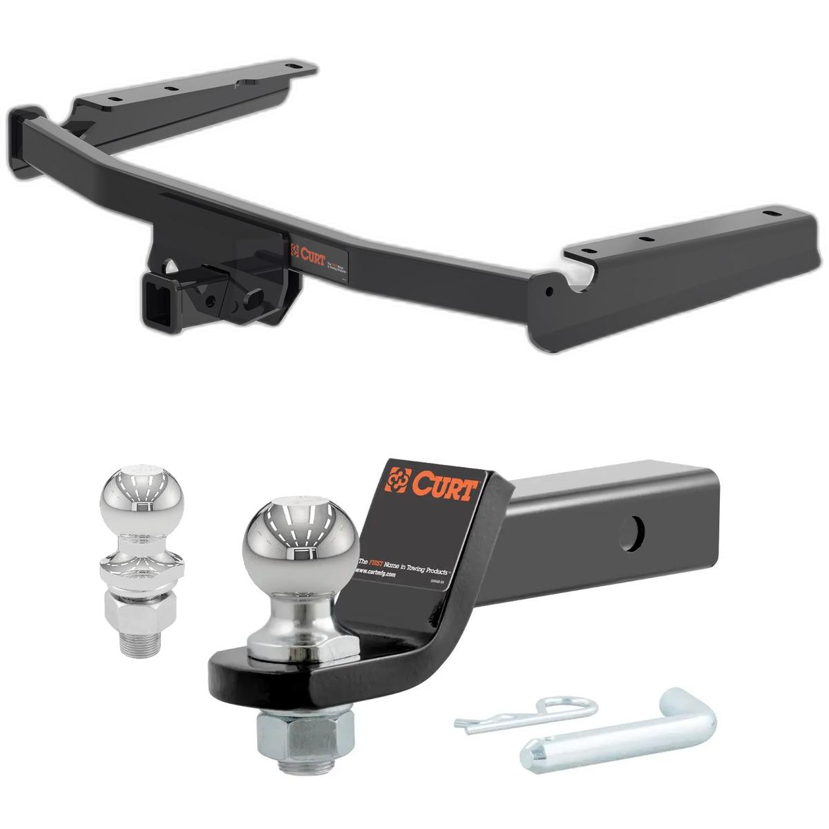 2020-2025 Toyota Highlander All CURT Class 3 Trailer Hitch, 2" Receiver + 2" Ball + 1-7/8" Ball Kit thumbnail 0