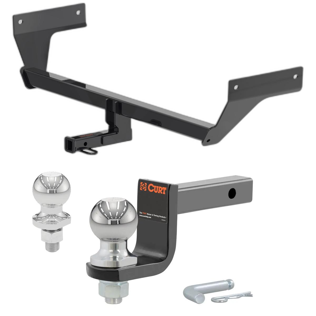 2021-2025 Nissan Rogue All Class 2 Trailer Hitch, 1-1/4" Receiver + 2" Ball + 1-7/8" Ball Kit thumbnail 0