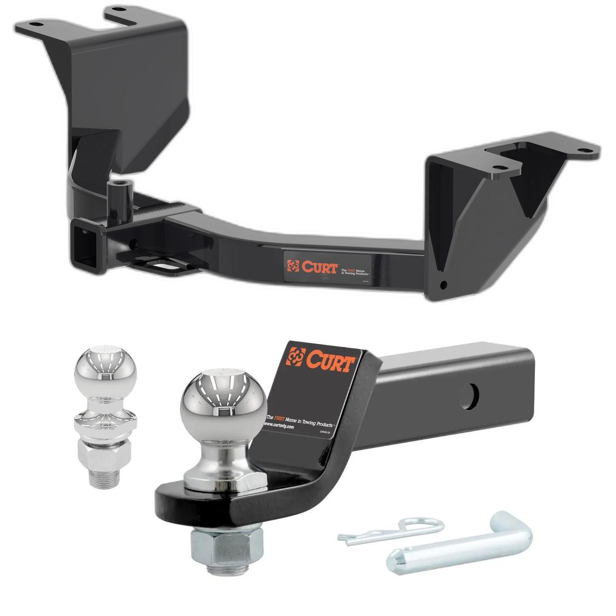 2019-2025 Chevrolet Silverado 1500 Excluding factory receiver CURT Class 4 Trailer Hitch, 2" thumbnail 0