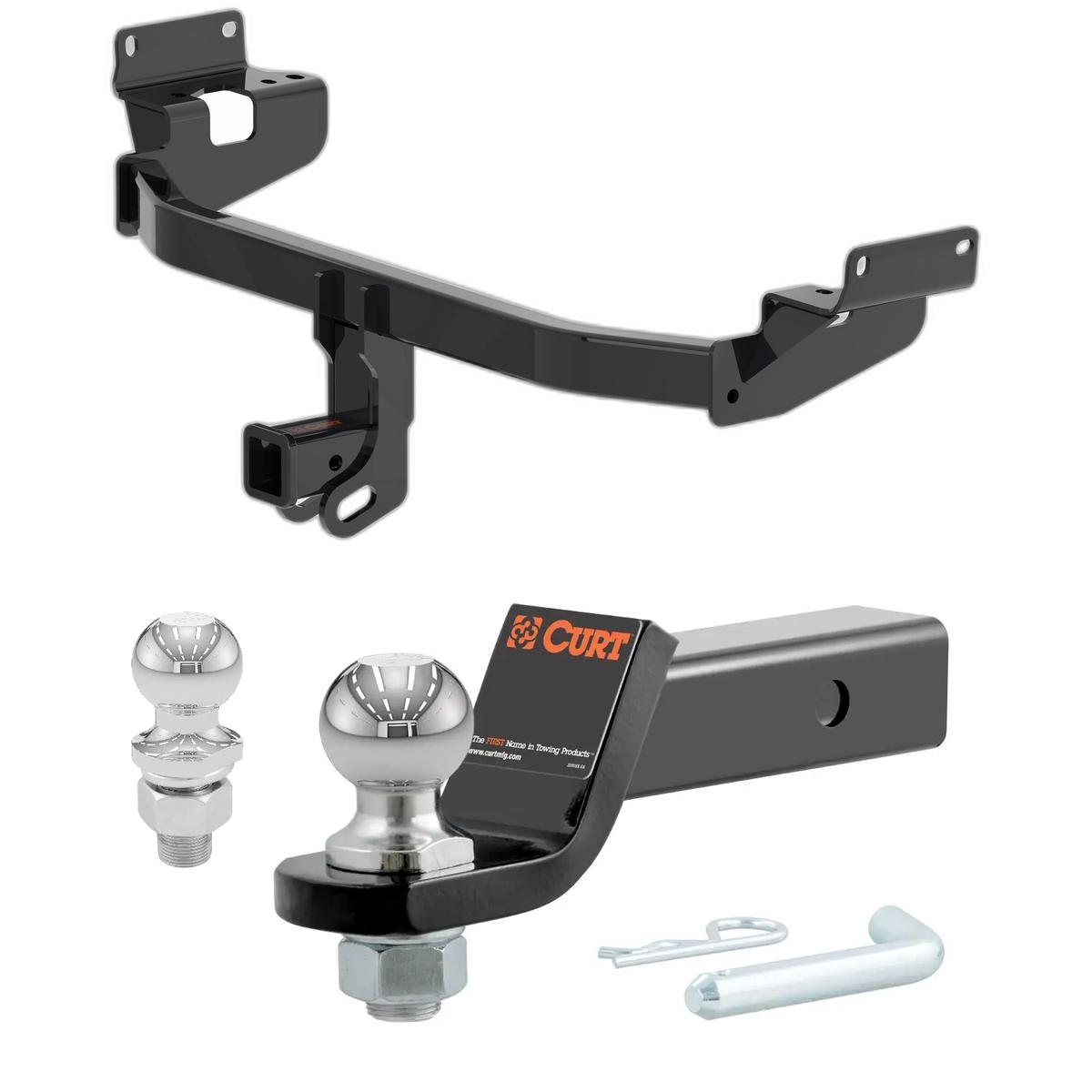 2024-2025 Lincoln Nautilus All CURT Class 3 Trailer Hitch, 2" Receiver + 2" Ball + 1-7/8" Ball Kit thumbnail 0