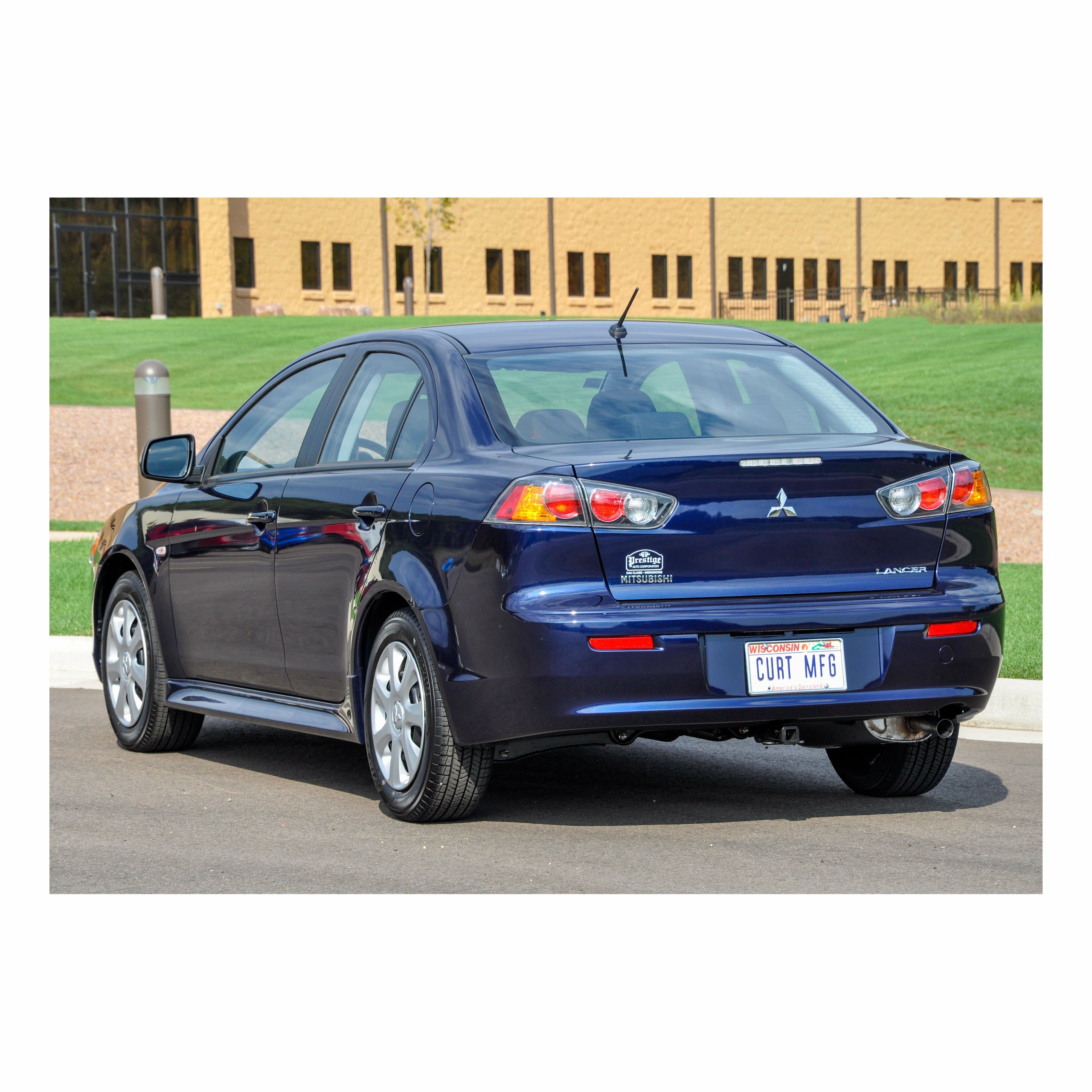 2013-2015 Mitsubishi Lancer Evolution GSR, Sedan Class 1 Trailer Hitch, 1-1/4" Receiver + 2" Ball + 1-7/8" Ball Kit thumbnail 3