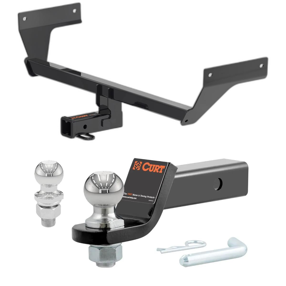 2021-2025 Nissan Rogue All CURT Class 3 Trailer Hitch, 2" Receiver + 2" Ball + 1-7/8" Ball Kit thumbnail 0