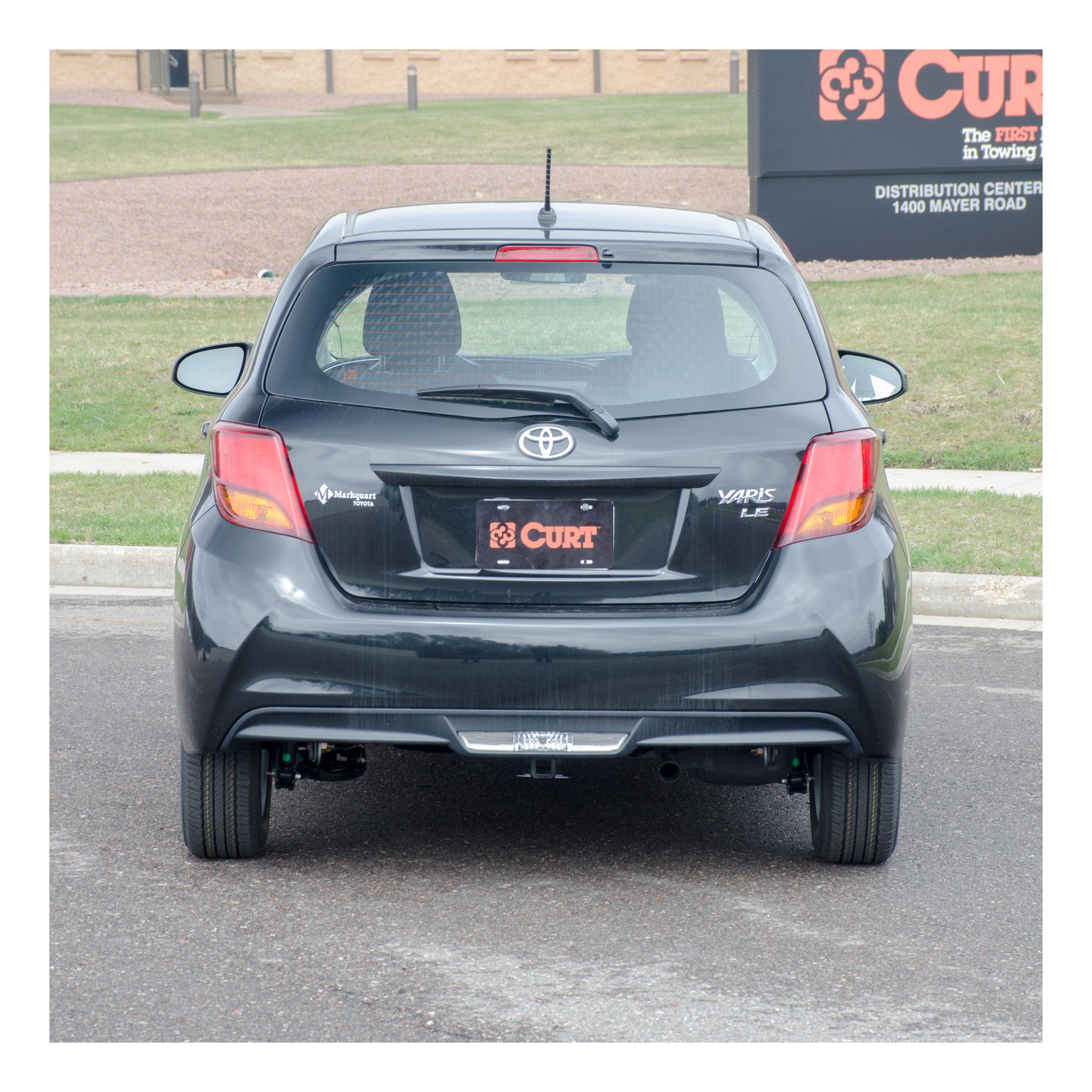 2007-2019 Toyota Yaris Hatchback Class 1 Trailer Hitch, 1-1/4" Receiver + 2" Ball + 1-7/8" Ball Kit thumbnail 3