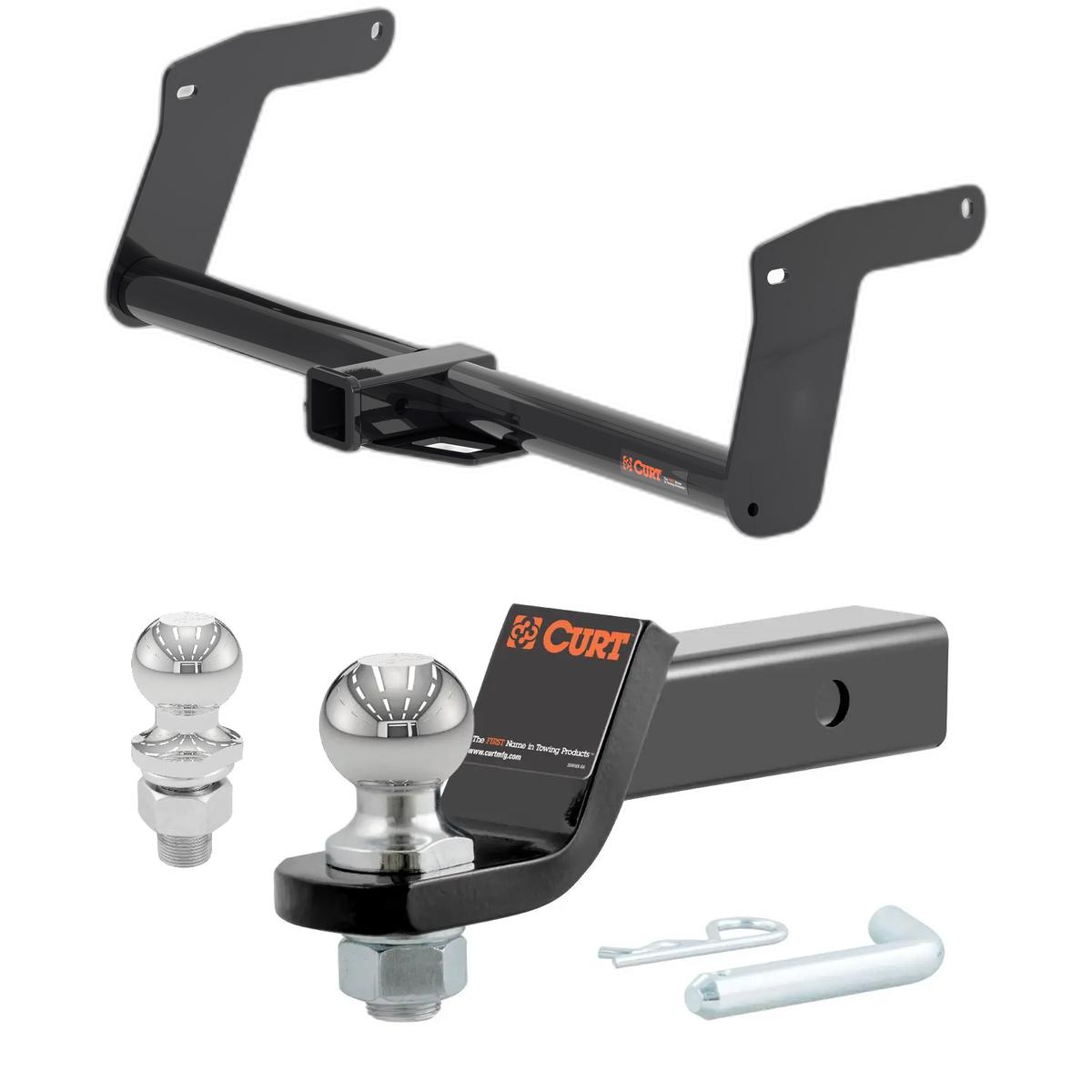 2022-2025 Lexus NX350 Excluding F Sport CURT Class 3 Trailer Hitch, 2" Receiver + 2" Ball + 1-7/8" Ball Kit thumbnail 0