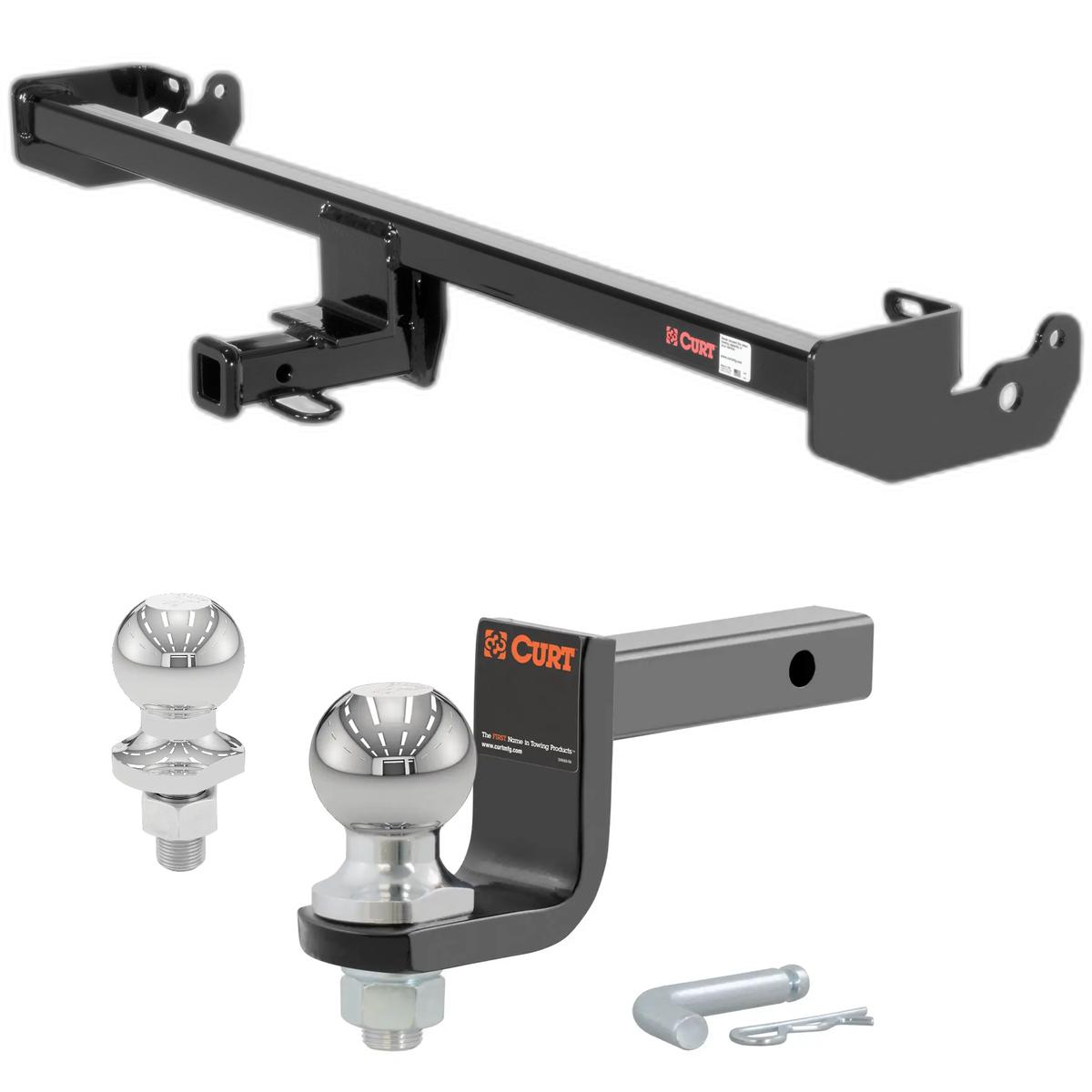 2011-2014 Scion xD All Class 1 Trailer Hitch, 1-1/4" Receiver + 2" Ball + 1-7/8" Ball Kit thumbnail 0