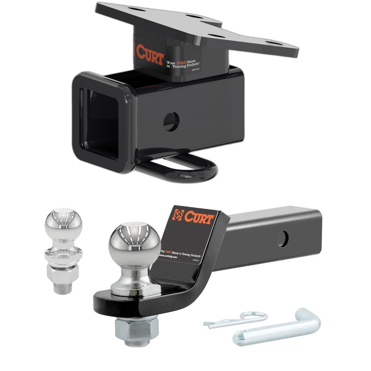 2021-2024 Volkswagen ID.4 With Factory Receiver CURT Class 3 Trailer Hitch, 2" Receiver + 2" Ball + 1-7/8" Ball Kit thumbnail 0