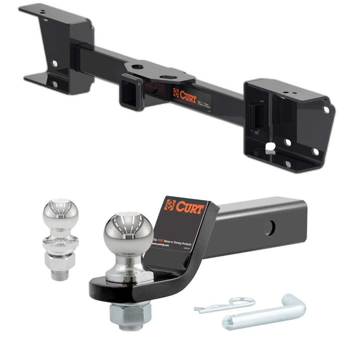 2019-2025 Subaru Ascent All CURT Class 3 Trailer Hitch, 2" Receiver + 2" Ball + 1-7/8" Ball Kit thumbnail 0