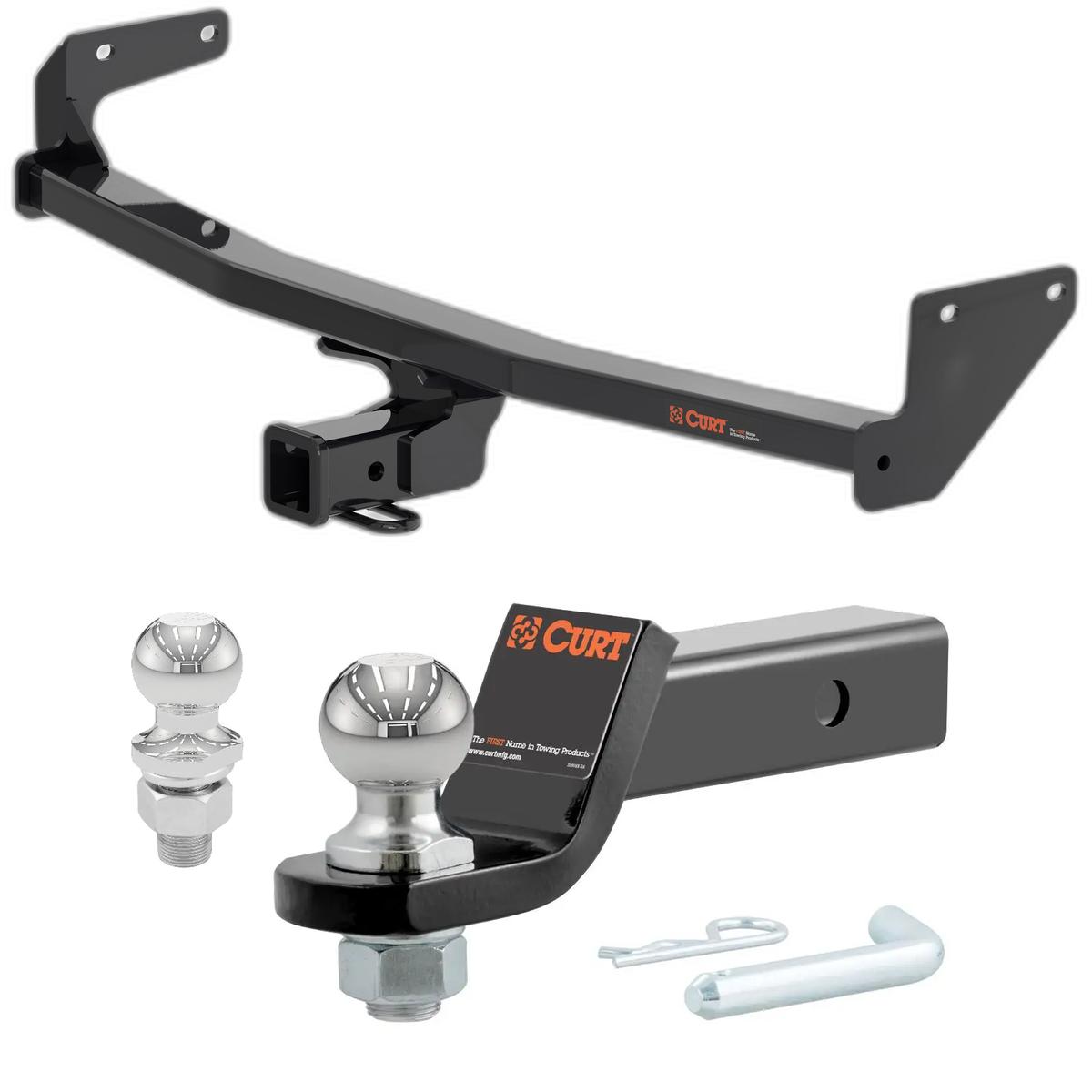 2022-2025 Kia Niro EV All CURT Class 3 Trailer Hitch, 2" Receiver + 2" Ball + 1-7/8" Ball Kit thumbnail 0