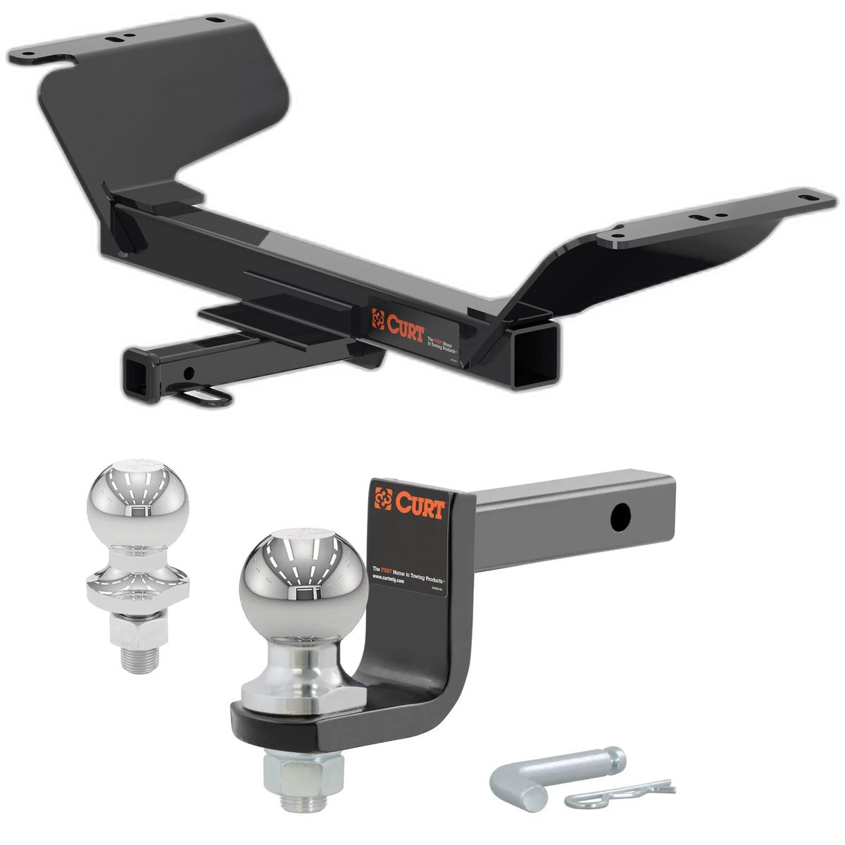 2018-2025 GMC Terrain Excluding Diesel Class 2 Trailer Hitch, 1-1/4" Receiver + 2" Ball + 1-7/8" Ball Kit thumbnail 0