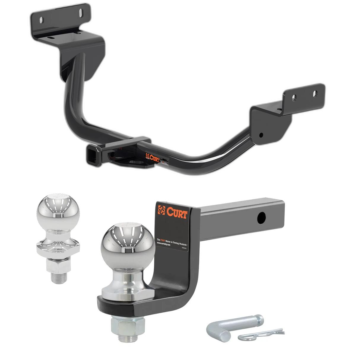 2011-2017 Nissan Juke SV, AWD Class 1 Trailer Hitch, 1-1/4" Receiver + 2" Ball + 1-7/8" Ball Kit thumbnail 0