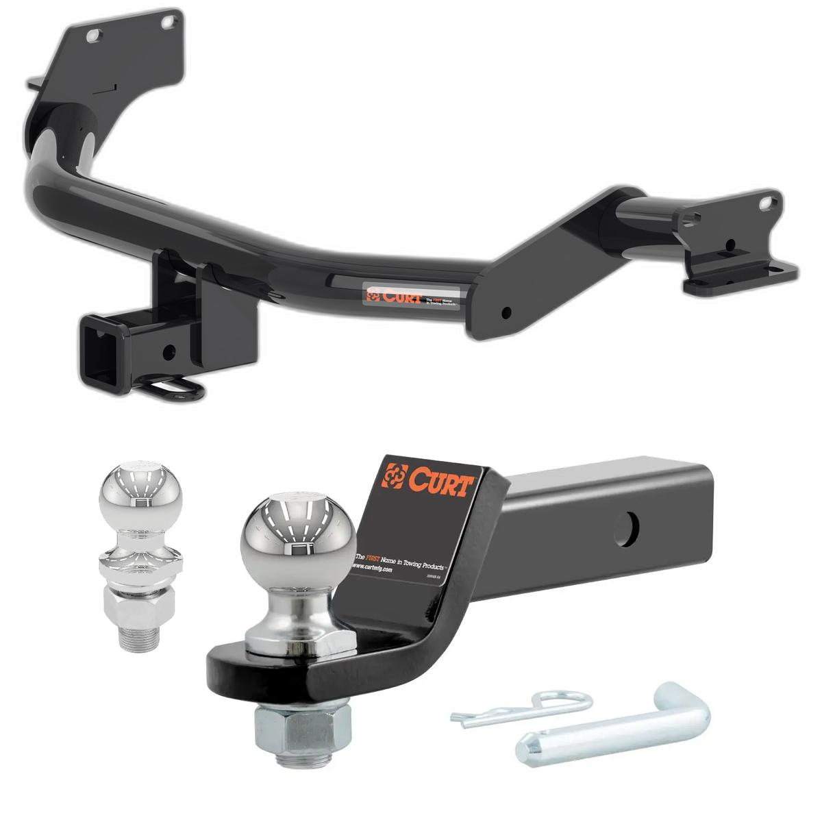2020-2025 Kia Telluride All CURT Class 3 Trailer Hitch, 2" Receiver + 2" Ball + 1-7/8" Ball Kit thumbnail 0