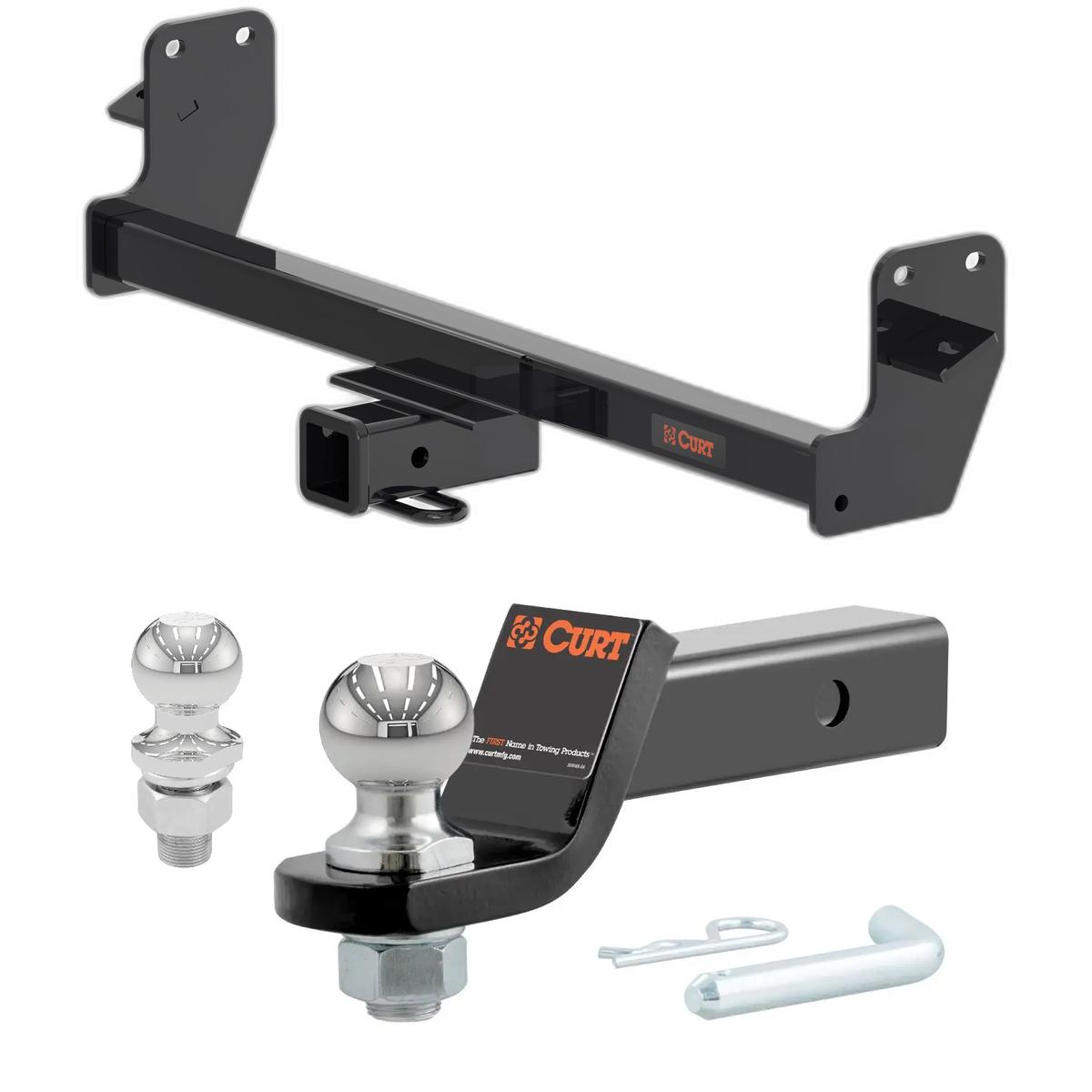 2022-2025 Mitsubishi Eclipse Cross All CURT Class 3 Trailer Hitch, 2" Receiver + 2" Ball + 1-7/8" Ball Kit thumbnail 0