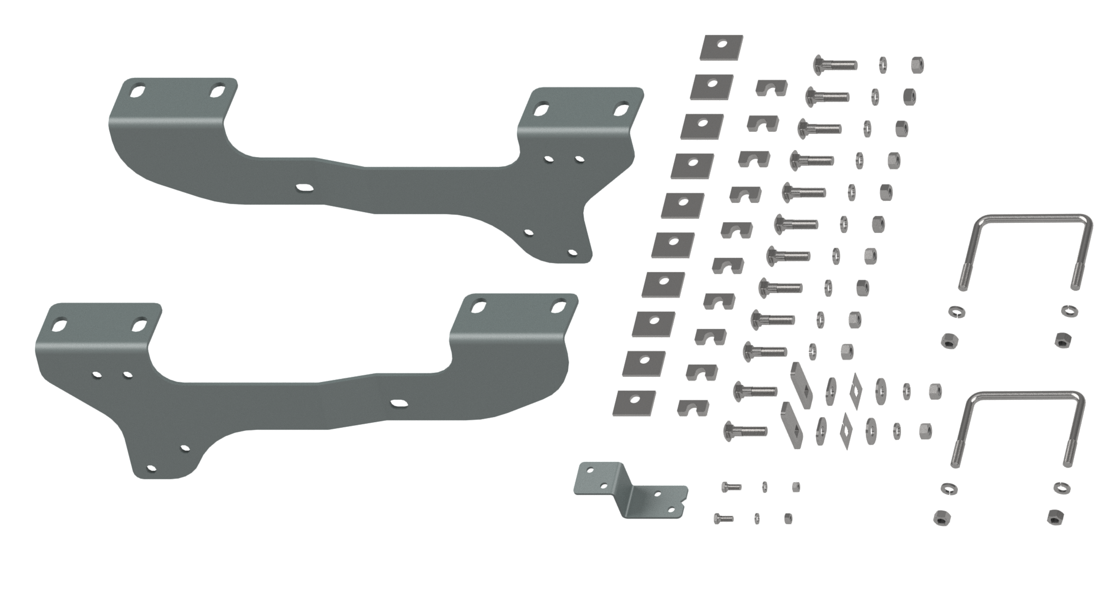 B&W Trailer Hitches Custom Installation Brackets For Universal Mounting Rails For Some GM Trucks Fifth Wheel Trailer Hitch Bracket BQVLRVR2503 thumbnail 0