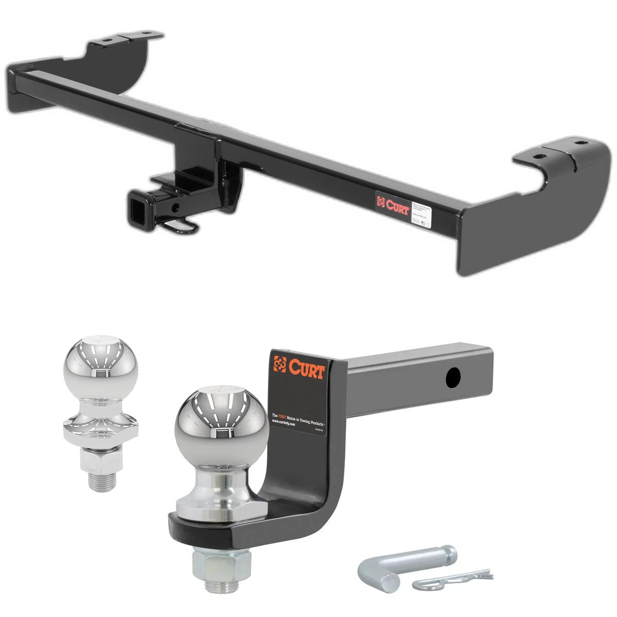 2005-2006 Scion xA All Class 1 Trailer Hitch, 1-1/4" Receiver + 2" Ball + 1-7/8" Ball Kit thumbnail 0