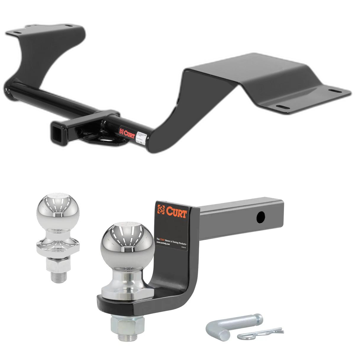 2011-2014 Mazda 2 All Class 1 Trailer Hitch, 1-1/4" Receiver + 2" Ball + 1-7/8" Ball Kit thumbnail 0