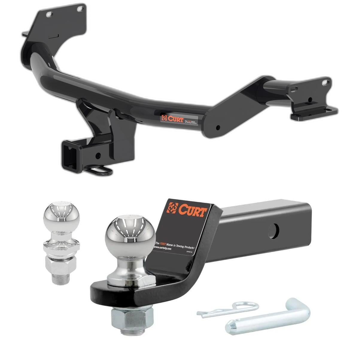 2020-2025 Hyundai Palisade All CURT Class 3 Trailer Hitch, 2" Receiver + 2" Ball + 1-7/8" Ball Kit thumbnail 0