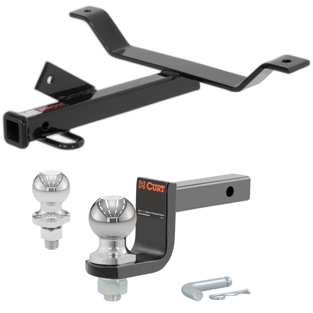 2001-2003 Acura CL All Class 1 Trailer Hitch, 1-1/4" Receiver + 2" Ball + 1-7/8" Ball Kit thumbnail 0