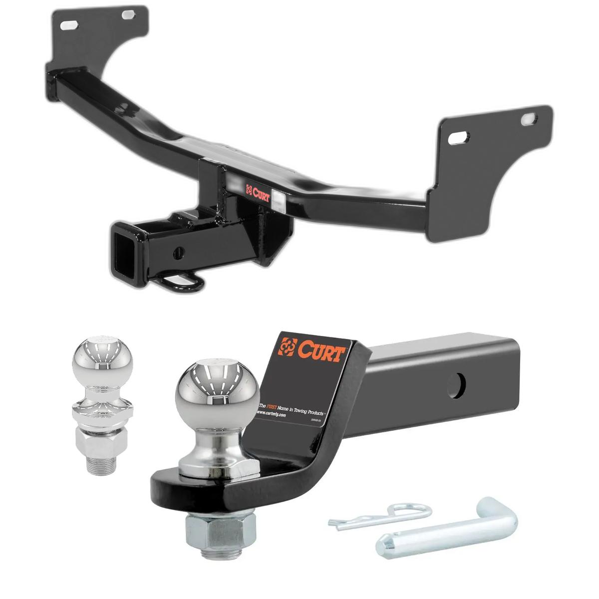2011-2017 Jeep Patriot All CURT Class 3 Trailer Hitch, 2" Receiver + 2" Ball + 1-7/8" Ball Kit thumbnail 0