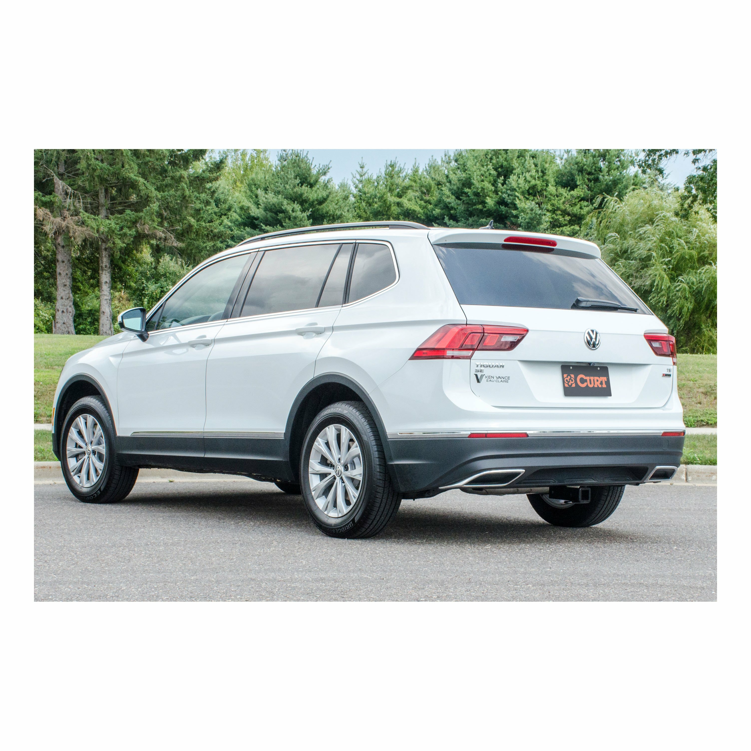 2018-2024 Volkswagen Tiguan All CURT Class 3 Trailer Hitch, 2" Receiver + 2" Ball + 1-7/8" Ball Kit thumbnail 3