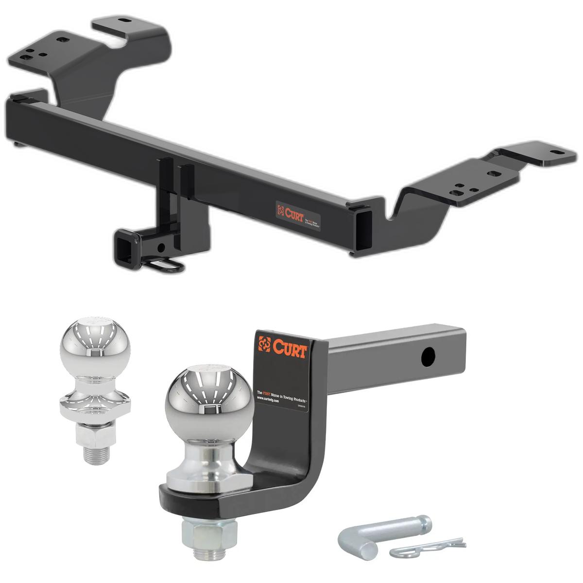 2019-2025 Lexus ES300h All Class 1 Trailer Hitch, 1-1/4" Receiver + 2" Ball + 1-7/8" Ball Kit thumbnail 0