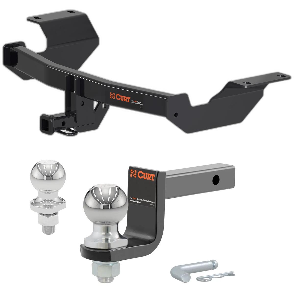 2017-2025 Honda CR-V All Class 2 Trailer Hitch, 1-1/4" Receiver + 2" Ball + 1-7/8" Ball Kit thumbnail 0