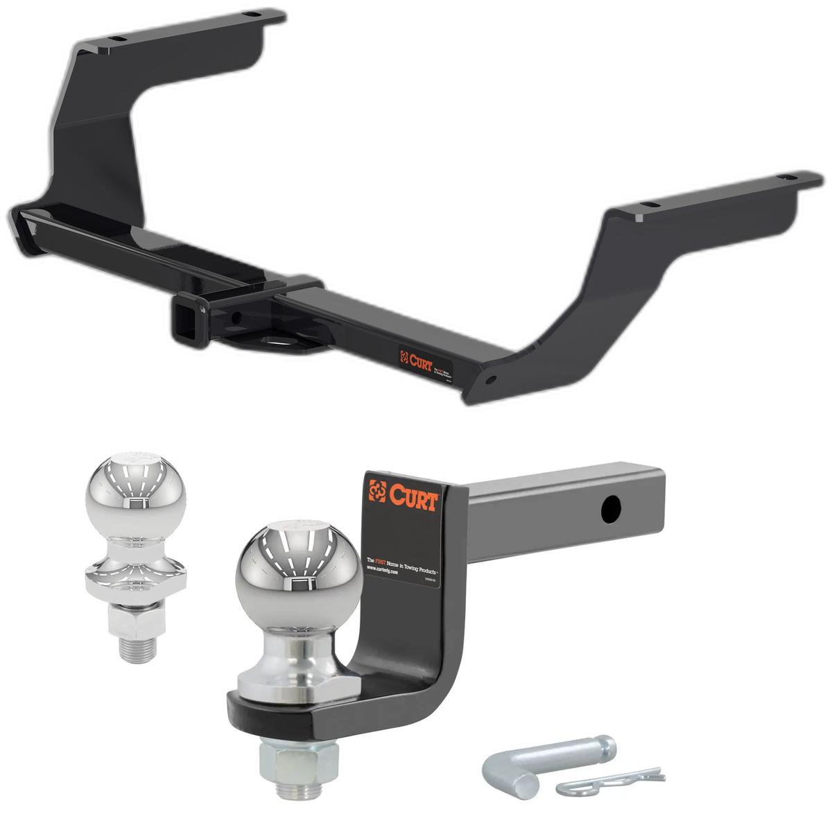 2017-2023 Subaru Impreza Hatchback, single exhaust Class 1 Trailer Hitch, 1-1/4" Receiver + 2" Ball + 1-7/8" Ball Kit thumbnail 0