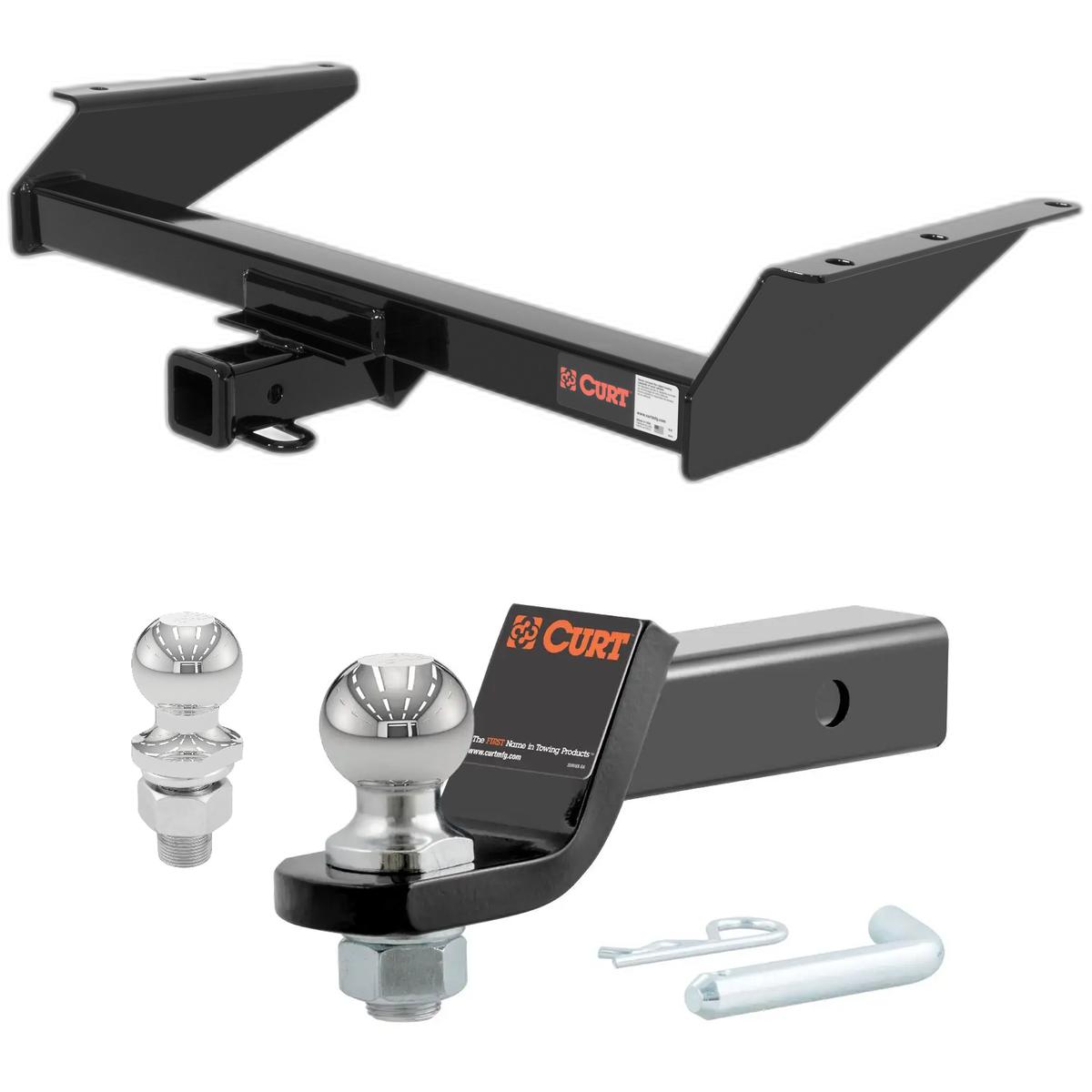 2002-2007 Jeep Liberty All CURT Class 3 Trailer Hitch, 2" Receiver + 2" Ball + 1-7/8" Ball Kit thumbnail 0