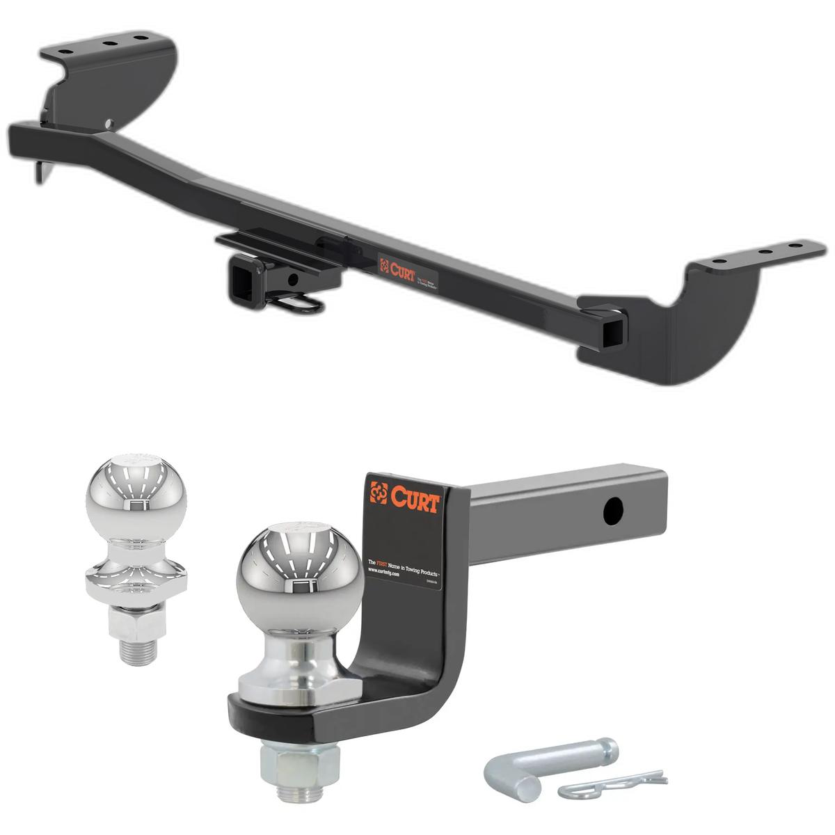 2005-2006 Saab 9-2X Aero Class 1 Trailer Hitch, 1-1/4" Receiver + 2" Ball + 1-7/8" Ball Kit thumbnail 0